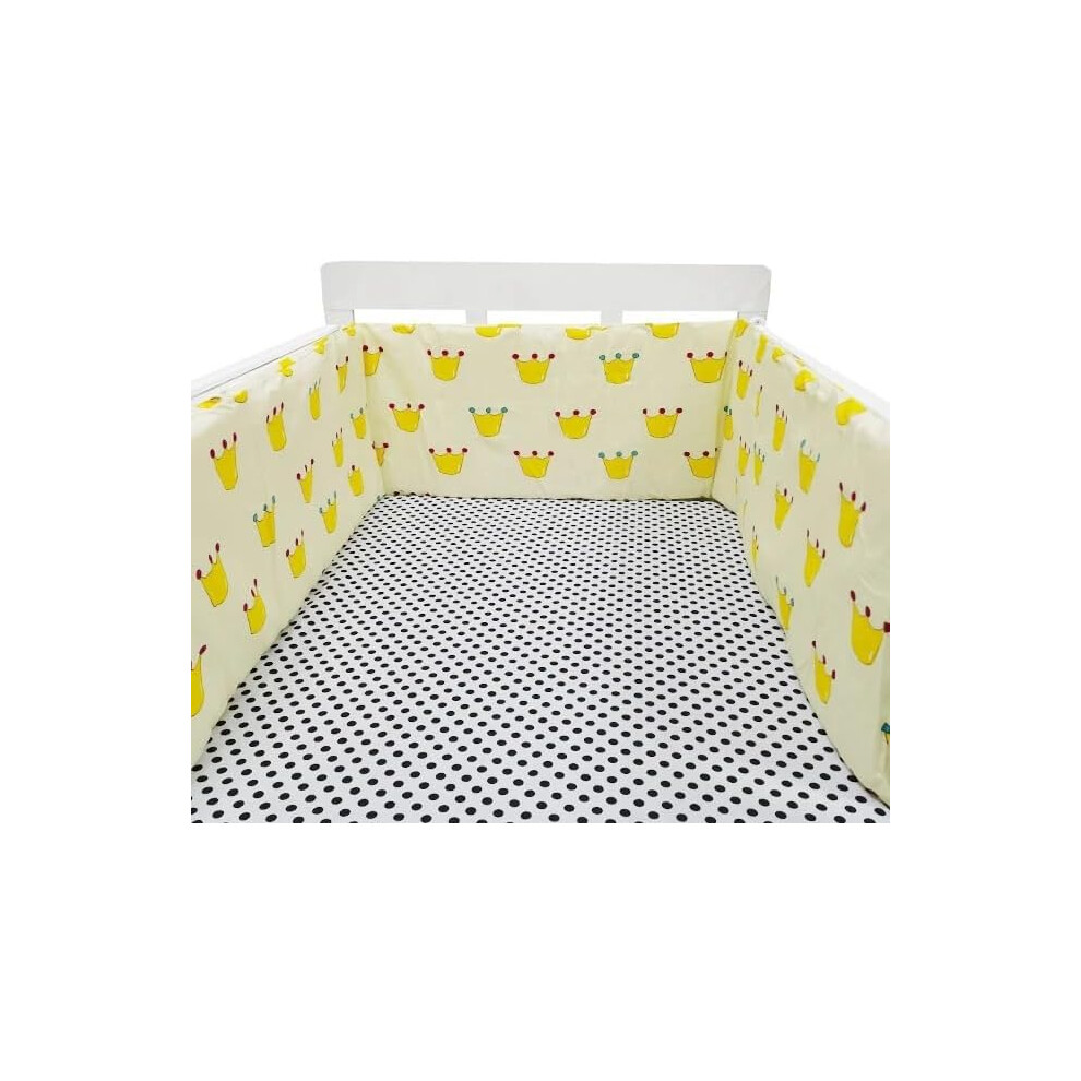 (50cm, 1#) Bed border for baby bed, soft and safe border for baby's sleep, protects against shocks, for baby bed and cot, hypoallergenic and washable