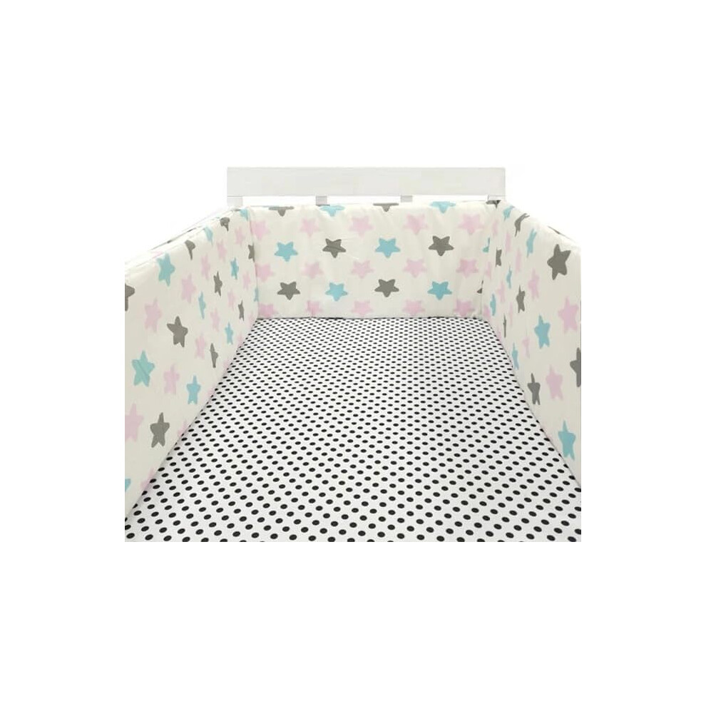 (50cm, 6#) Bed border for baby bed, soft and safe border for baby's sleep, protects against shocks, for baby bed and cot, hypoallergenic and washable