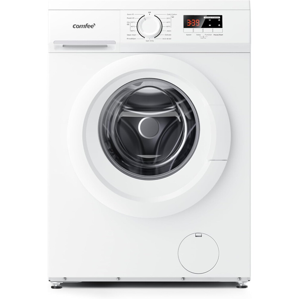 Freestanding Washing Machine, 8KG Load, 1400RPM, Heat Wash, Quick Wash