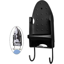 (As show, One size) LINJOU Ironing Board, Hanger Wall Mount Electric Iron Holder Ironing Board Rack - Black