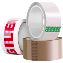 (3IN1) Tape 3 Roll Parcel Tape 48mm x 66M Heavy Duty Secure and Sticky Fragile Packing Tape