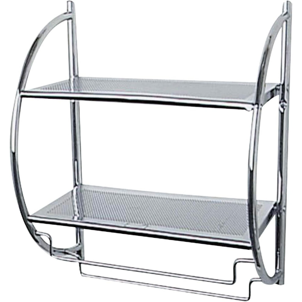 (26 x 45.5 x 54.5 cm, A) 2 flexible towel rails, steel, 45.5 x 54.5 x 26 cm, chrome