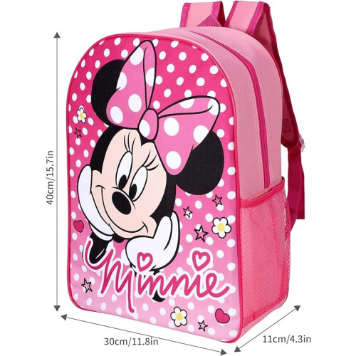 Disney Disney Minnie Mouse Pink Polka Dot 40cm School Backpack 1