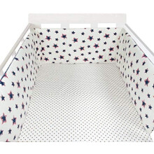(100*30cm, E) Bed border for baby bed, soft and safe border for baby's sleep, protects against shocks, for baby bed and cot, hypoallergenic and washable
