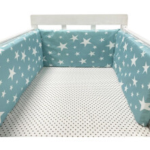 (100*30cm, F) Bed border for baby bed, soft and safe border for baby's sleep, protects against shocks, for baby bed and cot, hypoallergenic and washable