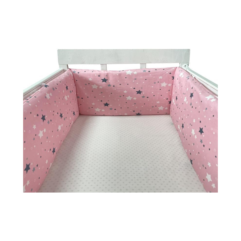 (100*30cm, Es) Bed border for baby bed, soft and safe border for baby's sleep, protects against shocks, for baby bed and cot, hypoallergenic and washa