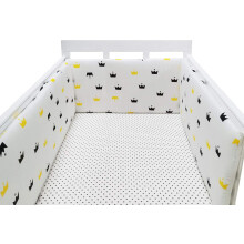(100*30cm, T) Bed border for baby bed, soft and safe border for baby's sleep, protects against shocks, for baby bed and cot, hypoallergenic and washable
