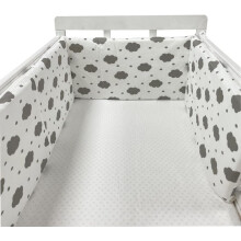 (150*30cm, B) Bed border for baby bed, soft and safe border for baby's sleep, protects against shocks, for baby bed and cot, hypoallergenic and washable
