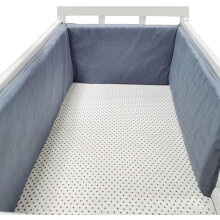 (150*30cm, H) Bed border for baby bed, soft and safe border for baby's sleep, protects against shocks, for baby bed and cot, hypoallergenic and washable