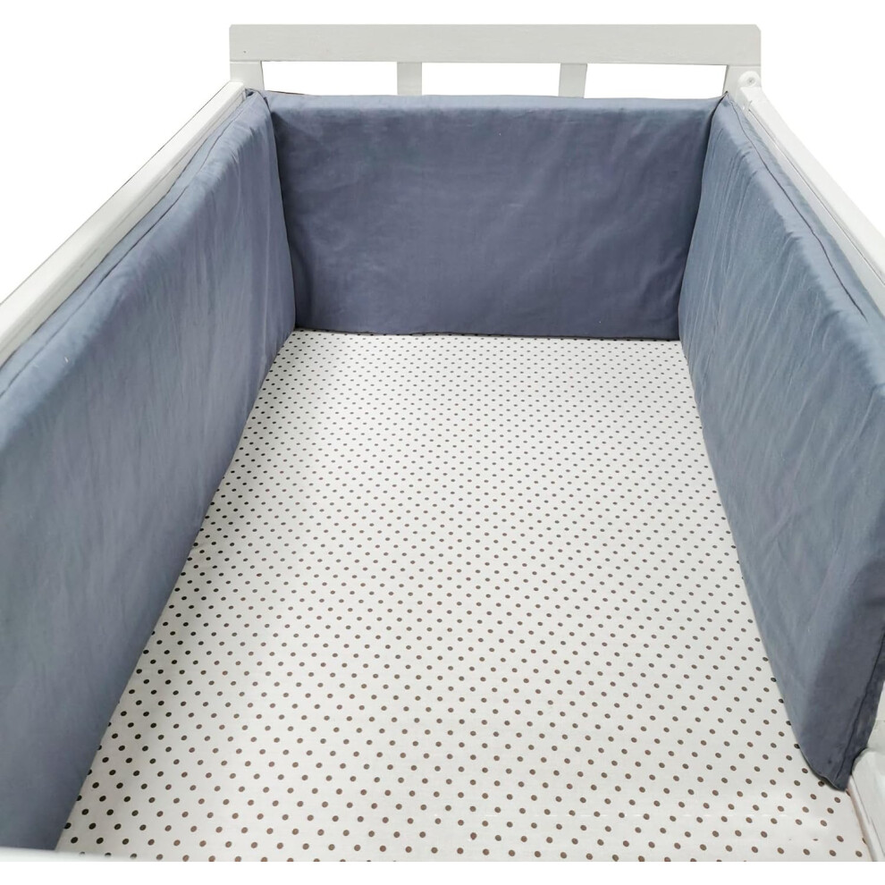 (150*30cm, H) Bed border for baby bed, soft and safe border for baby's sleep, protects against shocks, for baby bed and cot, hypoallergenic and washab