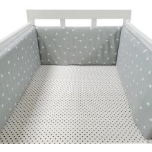 (150*30cm, X) Bed border for baby bed, soft and safe border for baby's sleep, protects against shocks, for baby bed and cot, hypoallergenic and washable