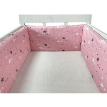 (200*30cm, Es) Bed border for baby bed, soft and safe border for baby's sleep, protects against shocks, for baby bed and cot, hypoallergenic and washable