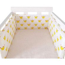 (200*30cm, W) Bed border for baby bed, soft and safe border for baby's sleep, protects against shocks, for baby bed and cot, hypoallergenic and washable