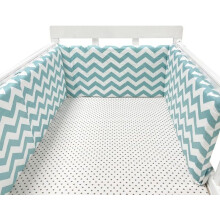 (50*30cm, Lo) Bed border for baby bed, soft and safe border for baby's sleep, protects against shocks, for baby bed and cot, hypoallergenic and washable