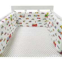 (50*30cm, K) Bed border for baby bed, soft and safe border for baby's sleep, protects against shocks, for baby bed and cot, hypoallergenic and washable
