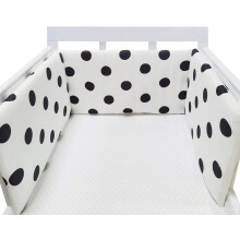 (50*30cm, O) Bed border for baby bed, soft and safe border for baby's sleep, protects against shocks, for baby bed and cot, hypoallergenic and washable