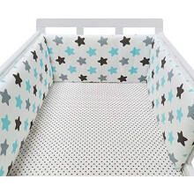 (50*30cm, Y) Bed border for baby bed, soft and safe border for baby's sleep, protects against shocks, for baby bed and cot, hypoallergenic and washable