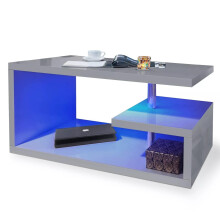 (Grey) Hampton&Stewart Coffee Table w/ Storage Sofa End