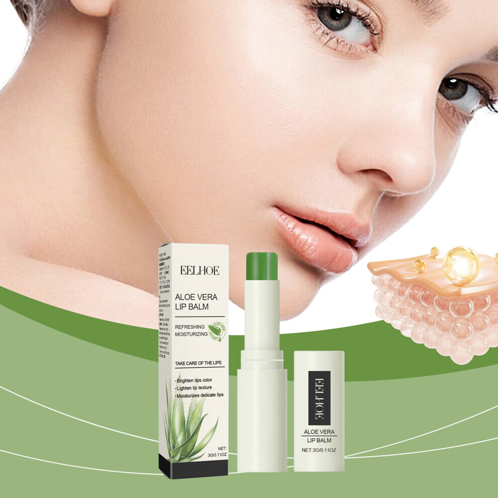 Eelhoe Aloe Vera Lip Balm Luxurious Moisture And Care For Soft Lips 3g