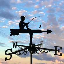 Moderne Metallwesathervane - Garten- und Hof -Windrichtungsindikator im Freien, haltbarer Eisenhandwerk, Metallhandwerk, Wind Schaufel