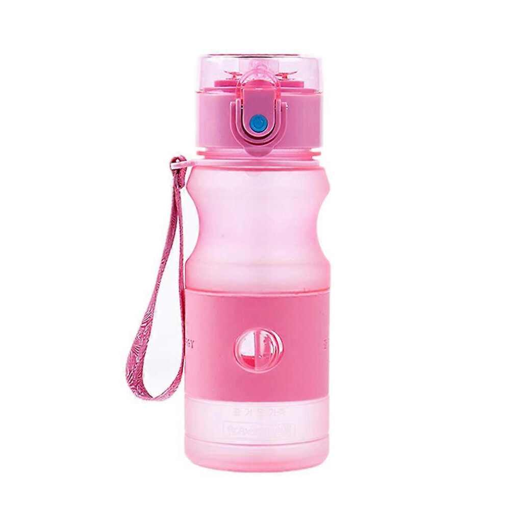 (As show, One size) LINJOU Gym Bottle, Cute Water Bottle, Clear Water Bottle, Leak Proof(420ml pink)-image-OPC-PG59QQ7-NEW