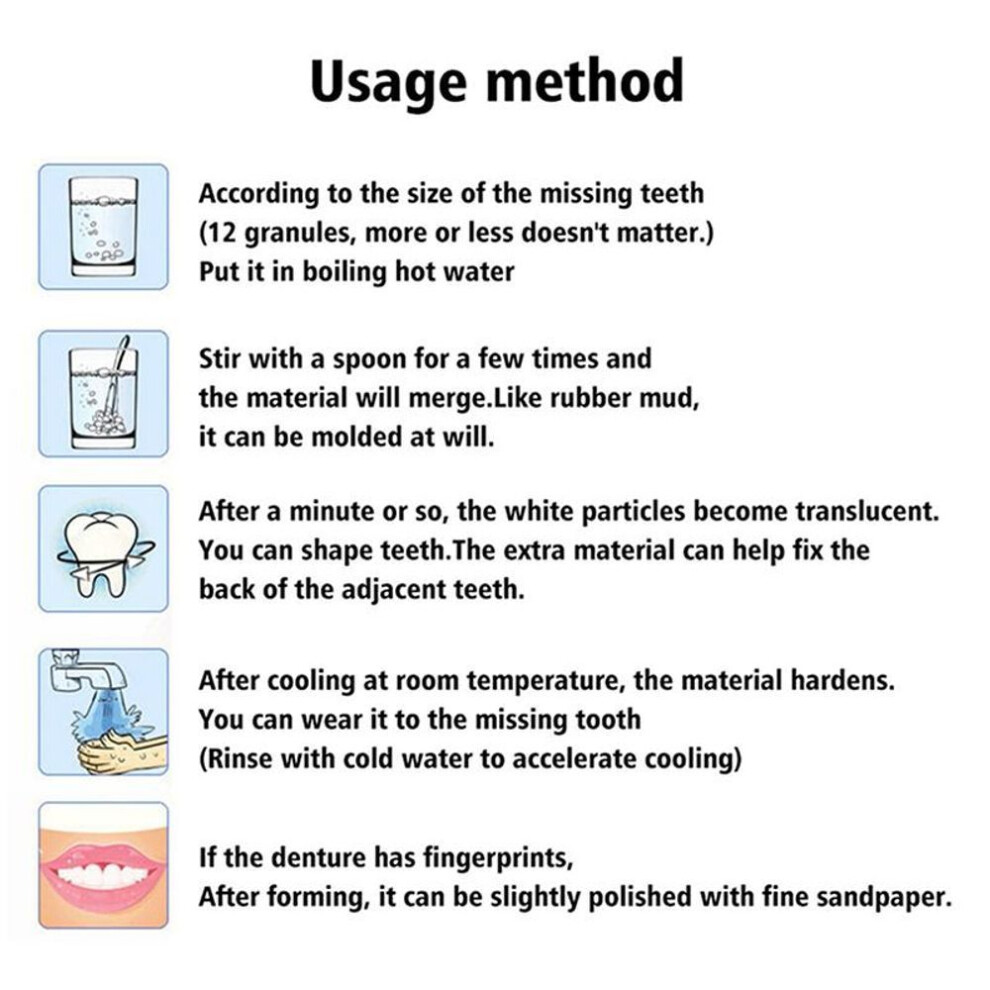 30ml Resin Tooth Repair Glue Shapeable Teeth Gaps Filling Solid Temporary Teeth Repair False Teeth Glue Safety Dental Supplies