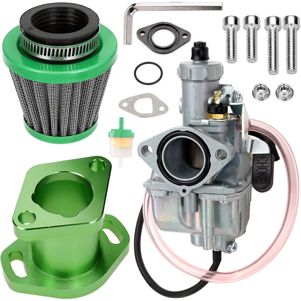 (Green, One size) Performance VM22 26mm Carburetor Carb for Predator 212cc 196cc Coleman CT200U BT200X Mini Bike KT196 Go Kart GX160 GX200 6.5hp Clone-image-OPC-PG59RZ5-NEW