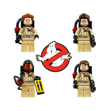 Fit Lego Ghost Busters Minifiguras Crian?as Brinquedos Presentes 4 unidades