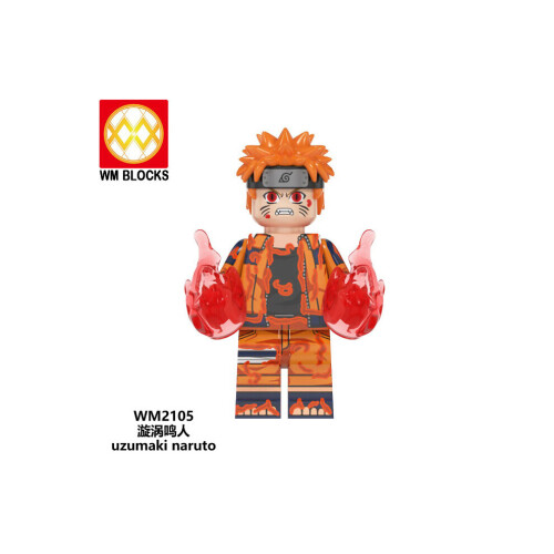 8 pezzi Naruto Minifigure Fit Lego Building Block Giocattolo per bambini 1