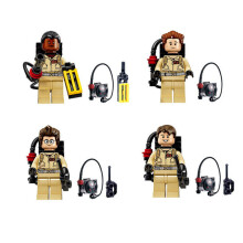 4 PCS Ghost Busters Mini Figuras Ghostbusters Blocos de Constru??o Brinquedos