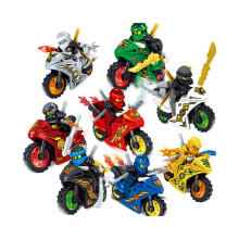 8Stk Ninjago moto ensemble figurines Ninja Mini figurines blocs jouets