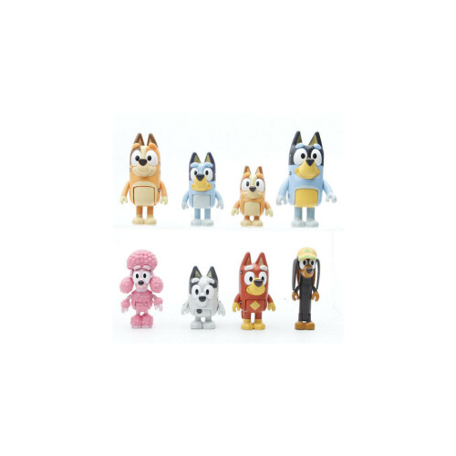 12Pcs Bluey Οικογένεια και Φίλοι Action Figures Model Toy Set Παιδικό δώρο 1