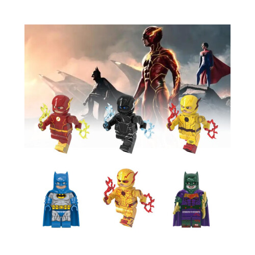 Blocs de construction ? assembler Flash Batman, 6 pi?ces, jouets, d?cor de table 2
