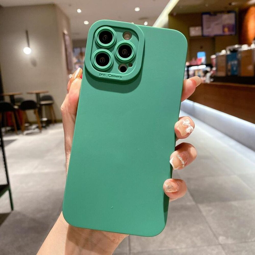 (green, iPhone 15) Camera Protection Silicone Phone Case For Iphone 15 14 Pro Max 13 11 12 Pro Max Xr Xs Max X 7 8 Plus Soft Shockproof Matte Back Cov