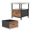 Vida Designs (Rustic Brown) Chorley 1 Drawer Fabric Storage Bedside Chest 7