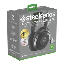 Cuffie Gaming Senza Fili - STEELSERIES - Arctis Nova 5X - Nero - ClearCast 2.0 - Autonomia 36 ore