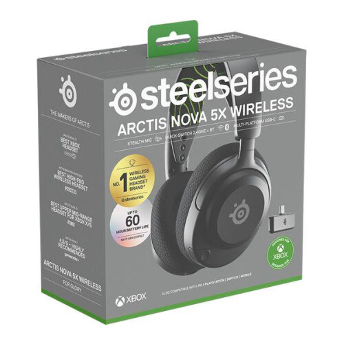 SteelSeries STEELSERIES Arctis Nova 5X Wireless Xbox Gaming Headset - Black