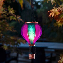 Solar Hot Air Balloon Aurora Hanging Lantern Garden LED 44cm 1080280
