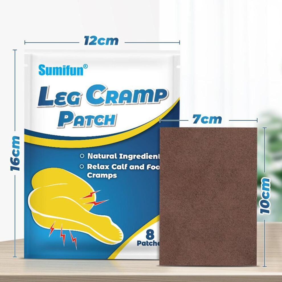 (as the picture, 8pcs/1bag) Sumifun Leg Crampli Patch Joint Pain Relief Patch Relax Calf And Foot Cramps Plaster Patch