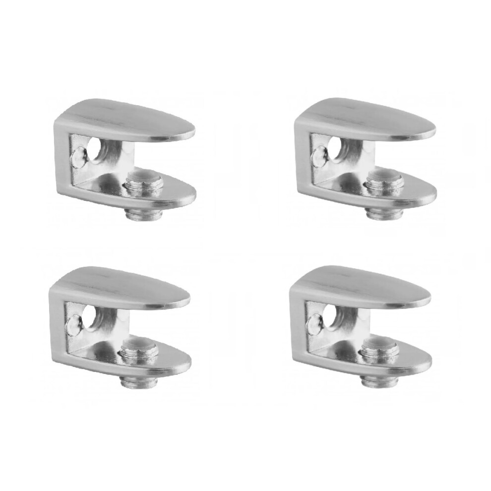 Adjustable Glass Shelf Support Mirror Holder Bracket Clamp MC-J123-01