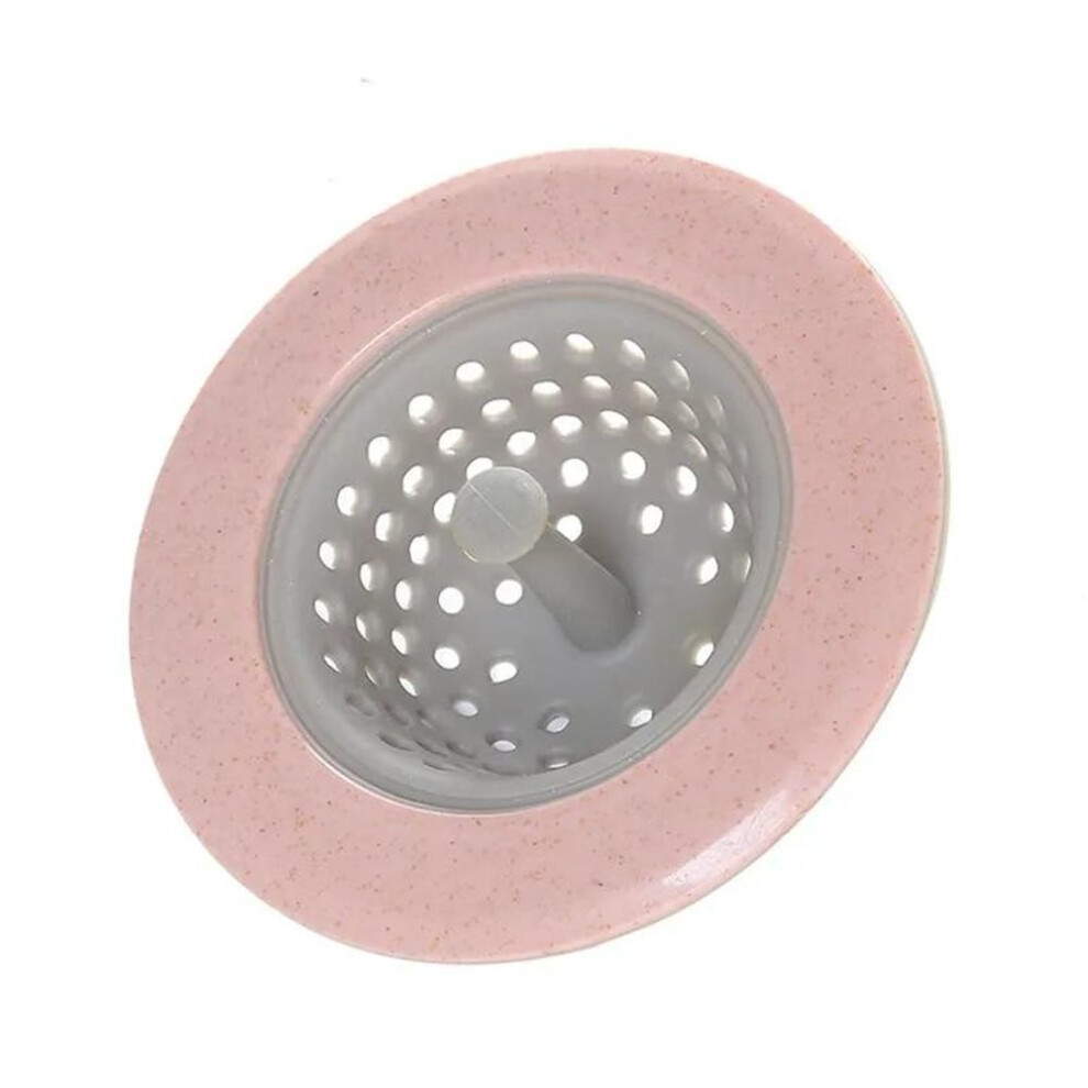 (pink) Sink Strainer Silicone Sieve Kitchen Sink Filter Mesh Fillers For Hair Gootsteen Zeef Things For Kitchen Accessories