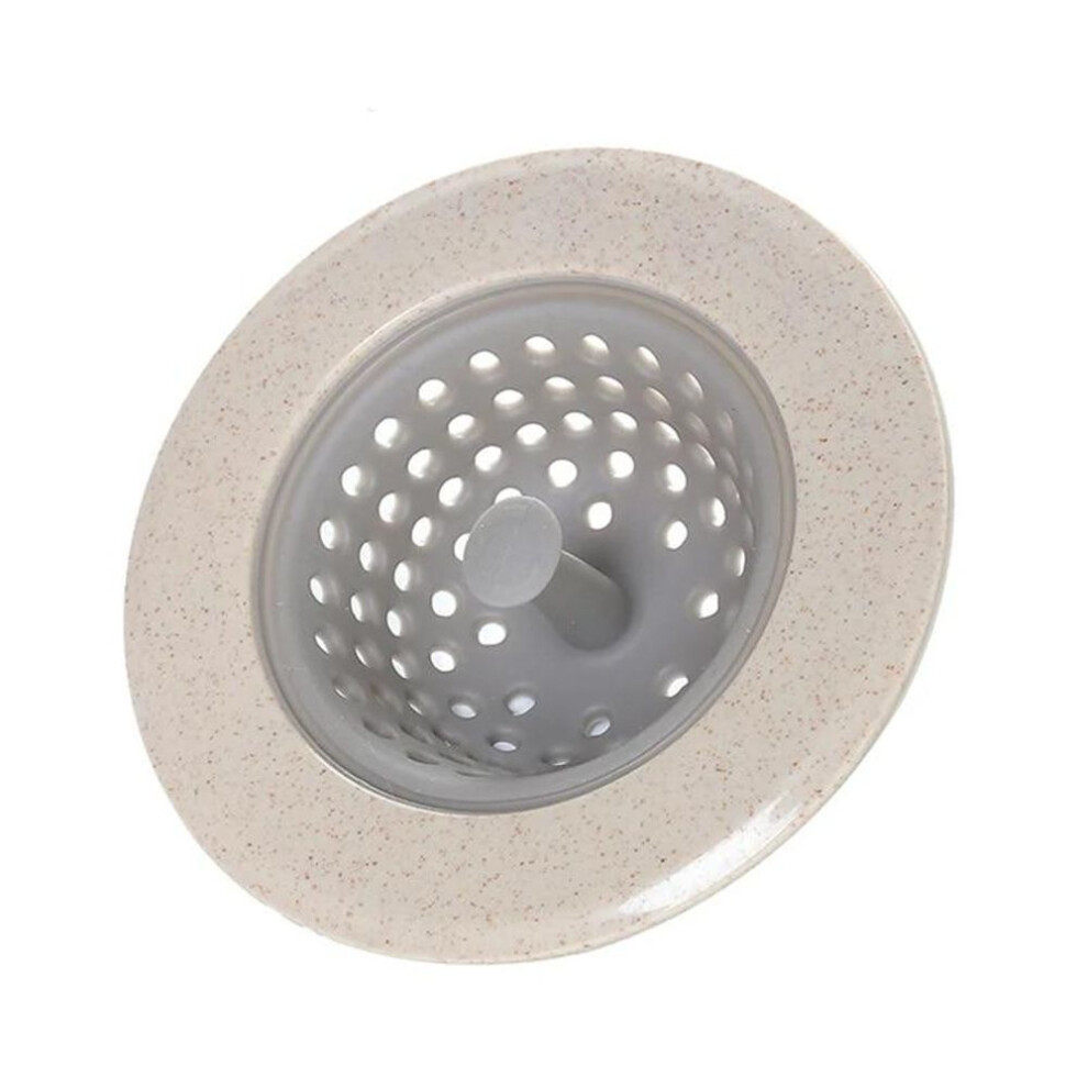 (beige) Sink Strainer Silicone Sieve Kitchen Sink Filter Mesh Fillers For Hair Gootsteen Zeef Things For Kitchen Accessories