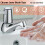 Bathroom Basin Tap Chrome Lever Hot & Cold Water 6