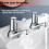 Bathroom Basin Tap Chrome Lever Hot & Cold Water 7