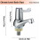Bathroom Basin Tap Chrome Lever Hot & Cold Water 8