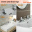 Bathroom Basin Tap Chrome Lever Hot & Cold Water 9