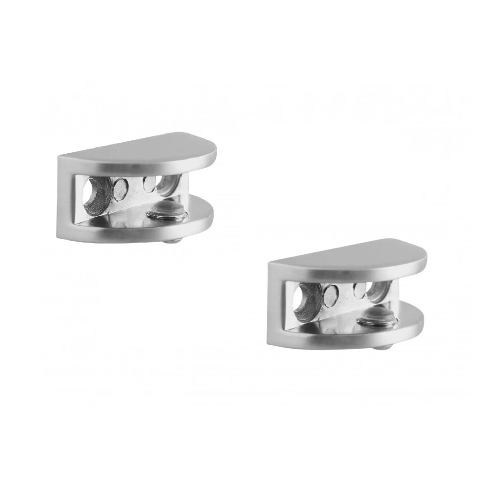 Gtv Pair Adjustable Glass Shelf Support Mirror Holder Bracket Clamp Mc-J63-01 Of