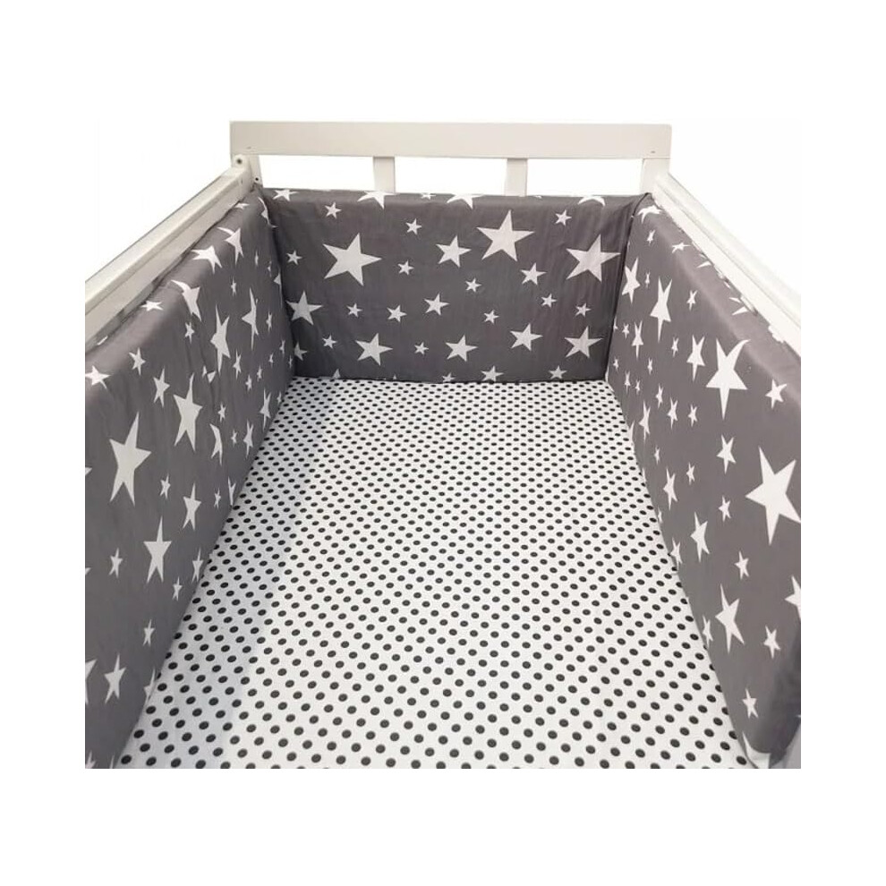 (150CM, B) Bed border for baby bed, soft and safe border for baby's sleep, protects against shocks, for baby bed and cot, hypoallergenic and washable