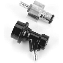 Carbonation Cap Homebrew Stainless Carbonation Cap Carbonator with Liquid Ball Lock Disconnect 1/4" Barb Hot