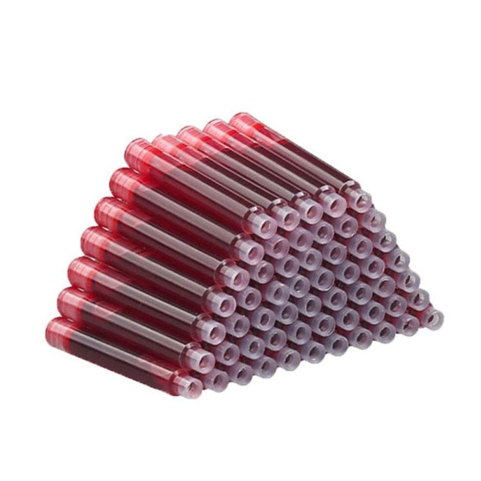 (red, 10pcs/pack+1pen) 11pcs Fountain Pen Set Replaceable Calligraphy Multifunction Pens For Writing 0.5mm Supply Stationery Office School Supplies